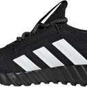 adidas Boys Kaptir 3S Lace Up Sneakers Shoes Casual - Grey (2 Big Kid, Black/Gold Metallic/White)