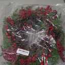 23 inch Norfolk Pine Wreath, Christmas Wreath for Front Door Christmas Door Wreaths with Red Berries Pine Cones Cedar Leaves Artificial Wreaths for Xmas Indoor Outdoor Decorations