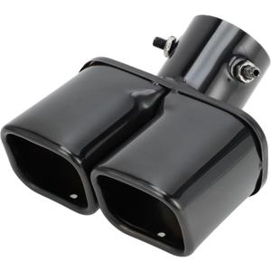 1 Pc Square Curved Slant Cut Dual Exhaust Tip for Toyota Raize Bolt on 2.4" Inlet 5.8" Outlet 6.7" Length Stainless Steel Black Rear Tailpipe