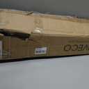 RIVECO 25U Server Rack Adjustable Depth Network 4 Post Cabinet Open Frame with Leveling Feet & Wheels Fully Rivets 1400 LBS, 30"D x 21"W x 53"H