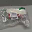 6.5" Ceramic Mini Decorative Clawfoot Bathtub Bar Soap Dish, Kitchen Sponge Holder and Shower Tray for Bathroom, 1 Pack(Chili)