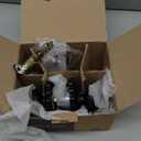 SCHLAGE F51A GEO 622 BRK Georgian Knob with Brookshire Trim Keyed Entry Lock, Matte Black