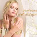 Hicarer 7 Pcs Halloween Greek Athenian Women Costume Accessories for Woman Include Toga Athenian Crown Arm Bracelet Earring (White)