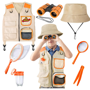 Kids Explorer Kit & Bug Catcher Kit, Kids Camping Gear for Kids, Outdoor Exploration Set with Vest & Hat, Ideal Outdoor Camping Adventure Toys for Ages 3 4 5 6 7 8 Boys Girls