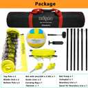 Zdgao 32FT Outdoor Portable Adjustable Height Volleyball Net System