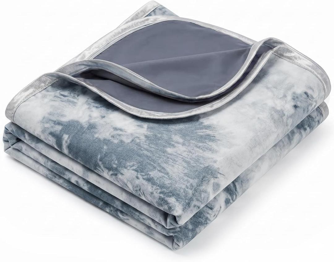 Cooling Blanket Throw Size (50"x70"), Cooling Blankets for Hot Sleepers, Absorbs Heat to Keep Body Cool Cold Blankets for Sleeping, Ice Blanket for Bed Couch SofaAll Season Use
