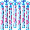 Soulchen 24 Pcs Hawaiian Party Favors Hibiscus Flower Bubble Wands Hawaii Bubble Wands for Summer Tropical Activity Birthday Party Supplies Favor Activity Prizes Piñata Goodie Bag
