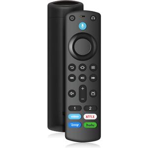 Replacement Voice Remote Control Fit for Fire Smart TV Stick(HD/4K Max/4K/Lite), TV Cube, Smart TV (3rd Gen, Pendant Design) for Samsung-TCL Smart TVs, Not for Roku (Multicolor)