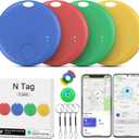 Air Tracker Tag for Android or iOS, Android Tracker Tags-4 Pack, Dual System Smart Tags for iOS, Luggage Tracker Tags Find My or Google'S Find Hub App Item Finder for Keys,Wallets,Suitcases