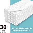 Upgraded Wet Mop Refills for Swiffer Sweeper Wet Pads, 60 Count