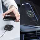 25W Magnetic Wireless Charger for Car, POLMXS Fast Charging pad Ultra-Thin Wireless Phone Charger Mat for Desk & Bedside, Compatible with iPhone 17/16(25W)/15/14/13/12(7.5W) Magsafe(C10)