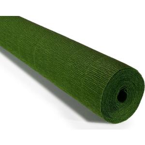 Cartotecnica Rossi 180g 19.6 Inch 8.2ft Long Wide Italian Crepe Paper for Wedding Ceremony Various Large Festivals Decoration (Leaf Green(591))