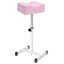 Pedicure Manicure Footrest, Adjustable Height with Soft Cushion Pedicure Stool Non-Slip, Pedicure Nail Equipment for Salon Spa Beauty, Pink