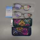 EYEURL Cat Eye Reading Glasses for Women, 2 Pack Blue Light Blocking Readers for Ladies Spring Hinge Fashion Pattern +3.50 Magnification Anti Eyestrain UV Protection