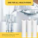 FZ-2 Water Replacement Filter Cartridge Compatible with Frizzlife MP99, MK99, MS99 Water Filter & MV99 RV Filter, Only the CORE FILTER CARTRIDGE 3 Pack