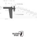 Bulletproof Hitches HD2512 Class 5 Drop Hitch Receiver: 2.5 Inches Adjustable