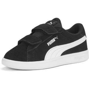 Puma Kids' Smash Hook and Loop Shoes (13 Little Kid, Black/White)