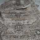 RUUGME Washable 5x7 Area Rugs - Large Rugs for Living Room Stain Resistant Carpet Vintage Rugs for Bedroom with Non Slip Backing Home Decor Floor Decoration Mat (5x7 Beige)