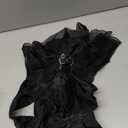 Pet Dog Cat Dress Costume Cosplay Cute Puppy Kitten Black Coat Clothes with Belt Halloween Party Dress up Pretend Play for Small Medium Dogs (Large)