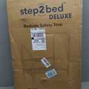 step2bed Bed Rails for Elderly with Adjustable Height Bed Step Stool & LED Light for Fall Prevention - Portable Medical Step Stool Comes with Handicap Grab Bars, 1 Count