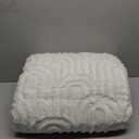 Sherpa Fleece Adult Weighted Blanket Great for Sleep, 15 lbs Dual Sided Soft Fuzzy Heavy Blankets for Couch Bed Sofa, Cozy Warm Arched Jacquard Throw for Winter (Cream White, 48" x 72", 15 Pounds)