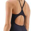 TYR Women's TYReco Solid Diamondback Swimsuit, Black, 34 (Black, M)