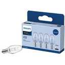 Philips 4W Clear Candelabra C7 Incandescent Night Light Bulb (Pack of 1)and Philips Appliance Bulb 40W Clear Intermediate Base T6.5 Light Bulb 120 Volts and Fusion Pack of 2 15W Light Bulbs for Wax Warmers