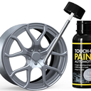 XTryfun Titanium Gray Rim Touch Up Paint, Rim Repair Kit Curb Rash, Wheel Touch Up Paint for Quickly Fix Rim's Scratches, Chips and Surface Damage