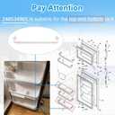 240534901 Refrigerator Door Shelf Retainer Bar Compatible with frigidaire kenmore Refrigerator Replacement Door Bar Rack frigidaire Door Shelf Replacement-240534901,AP3214630,948954,AH734935,PS734935