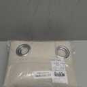 NICETOWN Semi Sheer Linen Curtains Extra Wide for French Door, Grommet Privacy with Light Filtering Vertical Window Curtains for Living Room/Bedroom, Natural, W62 x L84, 2 PCs