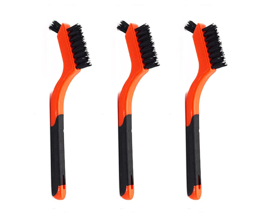 3pcs Nylon Cleaning Brushes Small Wire Brush Set for Cleaning Rust Removal in Holes