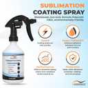 NGOODIEZ Sublimation Spray for Cotton T-Shirts & Polyester | Complete Kit with Pro Guide | Sublimation Coating Spray for All Materials | Quick Dry, Anti-Fade, Washable, One Step Application (250ml)