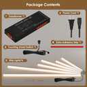 Slat Wall Lights for Wood Panel-6PCS LED Recessed Lighting Kit, 16"+24"+40"*2