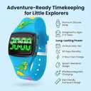 Potty Training Watch for Toddlers, Cute Dinosaur Design with 5 Timing Modes (30-180min), Music & Flash Reminders, Magnetic Charging, Large Dial, Splash-Proof, Gifts for 3-7 Year Old Boys Girls