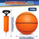 9" Mini Basketball for Indoor Mini Basketball Hoop, Replacement Basketballs Soft Ball for Inflatable Pool, Pool Beach Sandbox Outdoor Sports Gift Pack for Toddler kids Adults, 5 PCS (with Pump)