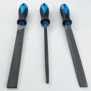 EXCEPTIONAL PRODUCTS  Wood/Metal Rasp File Set  8 High Carbon Steel  Curved Half Moon -Round Riffler & Flat Rectangular Files for Woodworking, Cabinetmaker- Soft Rubber handle for secure grip