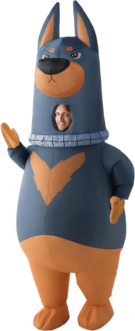 Spooktacular Creations Halloween Inflatable Costume, Full Body Dog Blow Up Outfit, Inflatable Suit for Themed Cosplay Parties (X-Large(75In))