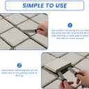 2 Pcs Paver Removal Tool Set with Micro-Tooth Grooves and Dual Joint Scraper, 8-Inch Brick and Stone Extractor Tool with Non-Slip Grip for Garden, Patio and Lawn Maintenance