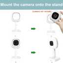 Flex Multi-Stand for Nanit Pro Baby Monitor, Wall Mount for Nanit Pro Baby Monitor,Portable Travel Stand Pro White (Camera not Include)