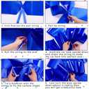 Chunful 30 Inch Graduate Car Bow Large Gift Bow for Cars 2026 Congratulations Graduate Decoration Gift Wrapping Ornament for Present Birthday Party(Blue)