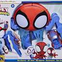 Marvel Spidey and His Amazing Friends Web-Quarters Playset with Lights and Sounds, Includes Spidey Action Figure and Toy Car, for Kids Ages 3 and Up,F1461