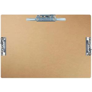 Acocony 11x17 Clipboard Three Clip Extra Large Clipboard Harboard with 8 Inch and 2-4 Inch Lever Operated Clip 11 x 17 Clipping Board Log Color Pack of 1