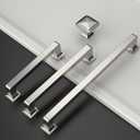 Amerdeco 10 Pack Brushed Satin Nickel Cabinet Pulls 3-3/4 Inch(96MM) Hole Centers Kitchen Cabinet Handles Cabinet Hardware Kitchen Handles for Cabinets Cupboard Handles Drawer Pulls ZH0019