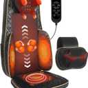 Shiatsu Neck and Back Massager with Heat - Adjustable Deep Tissue Massage Cushion Walking Back Massager for Full Back, Neck, Lumbar & Hips - Fits Office Chair, Recliner, Upgraded Version