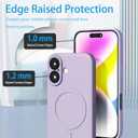 for iPhone 16 Plus Case, Compatible with MagSafe, Soft Silicone Protective Phone Case for iPhone 16 Plus Case 6.7"-Purple