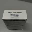 3 pcs Leak Proof Underwear for Men Comfortable Cotton Fabric, Blue/Grey/Black (Medium)