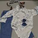 Baby Boy Clothes Suits Infant Gentleman Outfit Long Sleeve Dress Shirt+Suspender Pants+Bowtie+Beret Wedding Set 6-9M
