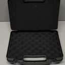 Small Hard Case with Foam, 14" Lightweight Pluck Foam Padded Protection Carrying/Storage Case - Customizable Interior for GoPro, Camera, iPhone, Tablet, Black - Outer Size:14 x 10.4 x 3.5
