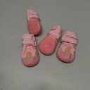 QUMY Dog Shoes for Large Dogs, Medium Dog Boots & Paw Protectors for Winter Snowy Day, Summer Hot Pavement, Water-Resistant in Rainy Weather, Outdoor Walking, Indoor Hardfloors Skid-Resistant Sole (Size 1: 1.8''x2.3''(W*L) (Pack of 4))