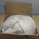 Outdoor Egg Chair Cushion, Waterproof Hanging Chair Cushion with Headrest Pillow, Egg Chair Replacement Cushion for Patio Furniture, U-Shaped Eggs Swing Cushion for Basket Chairs, Cream